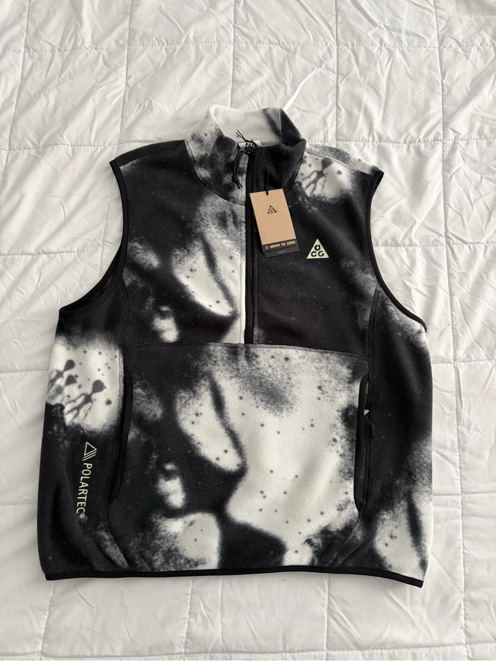 Nike ACG "Wolf Tree” Polartec Vest | Half-Zip HV1121-060 | Men’s Size Small NEW